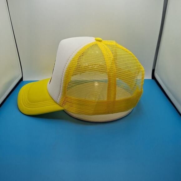 Fort Worth Trucker Snapback Hat Cap Yellow Foam "Where The West Begins" - Picture 3 of 7